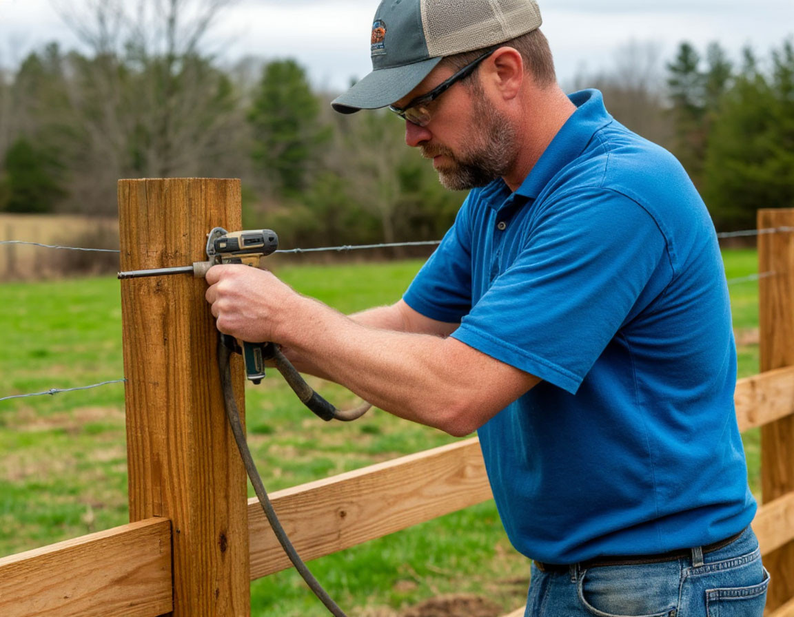 Burenie-otverstij-pod-stolby-dlya-zabora